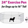 61cm 8 Panel Playpen Suitable for Dogs/Puppies/Cats & Rabbits foldable ideal for Indoor/Outdoor use puppy play pen (MULTIPLE COLOURS) Image 7