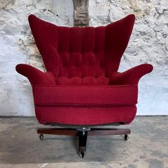 Mid Century Modern GPlan 6250 Swivel & Rock Wingchair