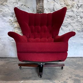 Mid Century Modern GPlan 6250 Swivel & Rock Wingchair