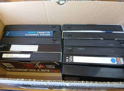 Vhs cleaning cassette.