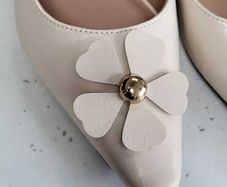 KENSIE beige sling backs with floral detail Sz 7UK
