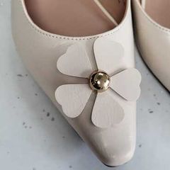 KENSIE beige sling backs with floral detail Sz 7UK
