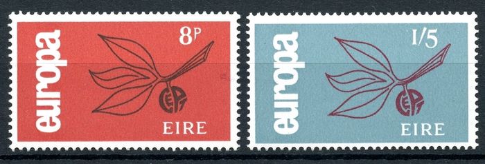Ireland 1965 Scott # 204-205 EUROPA - Mint Never Hinged - Catalogue Value 20.00 Euro - Complete Set - Free Postage