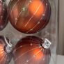 Christmas Glass Baubles, 12pcs, MEADOWS AND BYRNE - brand new Image 3