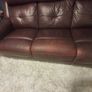 leather sofa in great condition! Image 9