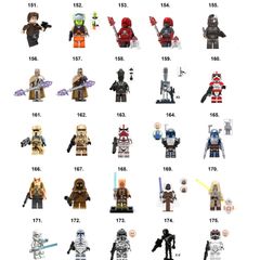 Star Wars Minifigures Collection Lego Compatible H-P