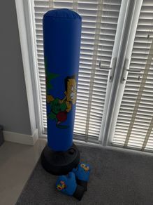 Boxing Club 150cm Freestanding Punching Bag with Boxing Gloves