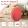 Macaron Shaped Bean Bag Chair Cushion with Filling Included, Footstool for Kids Teens Adults, Plush Sherpa Pouf Ottoman Image 6