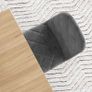 Set 4 velvet Dining Chairs with backrest, velvet-look upholstered chairs with metal legs, for dining table, gray Image 3