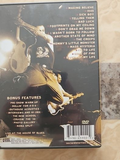 Social Distortion DVD - Live In Orange County