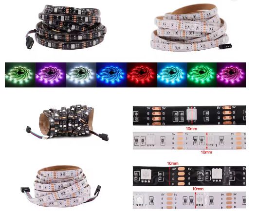 5m RGB 5050 waterproof led strip (5 Volts)