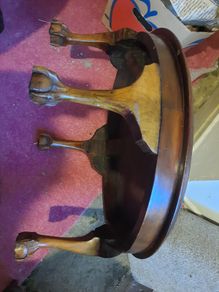Antique/Vintage small brown wooden coffee table