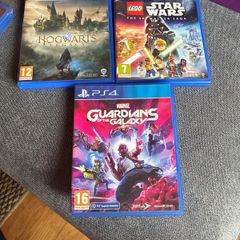 PS4 Games (Lego Star Wars- Guardians of Galaxy- Hogwarts Legacy)