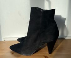 Dune Odell black heeled suede boots 8/41