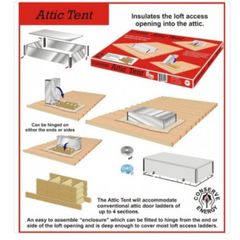 Attic tent for insulation