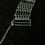 Vintage Sterling Silver Gate Link Bracelet, Birmingham 1979, 29g Image 6