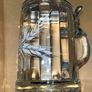 RARE Vintage ALWE German Beer Lidded Stein Heavy Glass Mug Cup Tankard Image 2