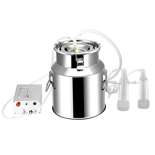 BRAND NEW 14L Electric Milking Machine Food Grade Portable Automatic Pumping Rate 24L/min Cattle Milking With Brush Sheep
