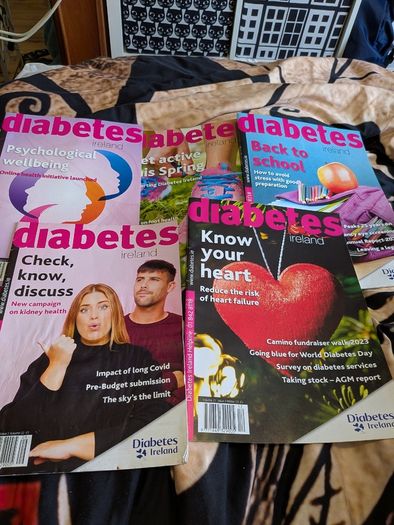 Collection of Diabetes Ireland magazines