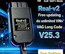 2026 VCDS CAN Unlimited VINs V25.3 VAG Coding COM HEX Real V2 STM32F429 For VW AUDI Skoda Seat Diagnostic Tools Free update