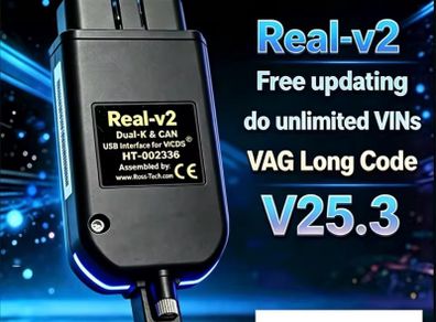2026 VCDS CAN Unlimited VINs V25.3 VAG Coding COM HEX Real V2 STM32F429 For VW AUDI Skoda Seat Diagnostic Tools Free update