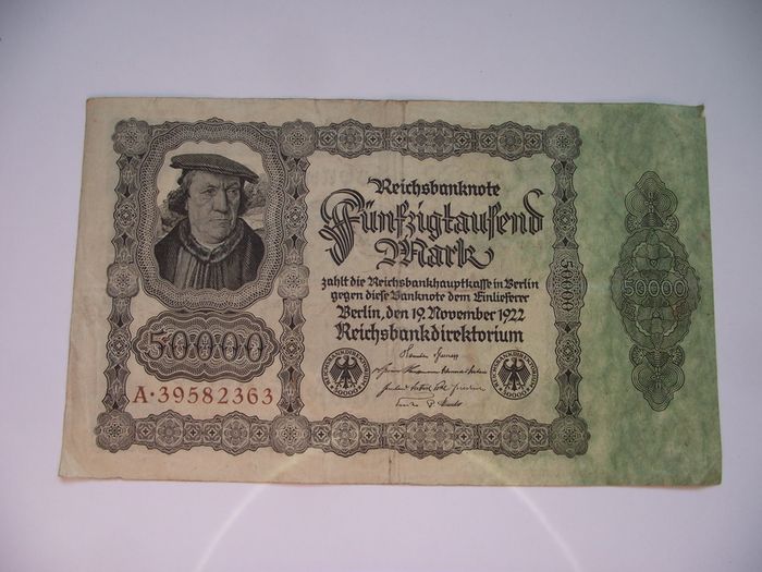 Germany. Reichsbanknote. 50000 Mark (19.11.1922)#2