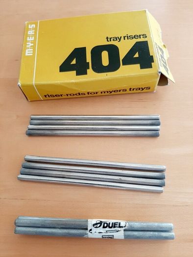 Riser-rods for Myers letter trays