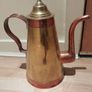 Unusual coffee pot brass & copper Image 5