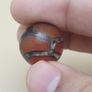 Lot of 2 Vintage Etched Carnelian Agate Beads Image 8