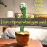 Dancing Cactus Plush Toy Can Singing And Recording To Learn Talking Kids Gift Image 5