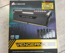 Corsair Vengeance RGB DRAM 16GB (2 x 8GB) DDR4 3000 (PC4 24000) Desktop Memory