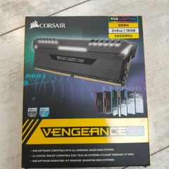 Corsair Vengeance RGB DRAM 16GB (2 x 8GB) DDR4 3000 (PC4 24000) Desktop Memory
