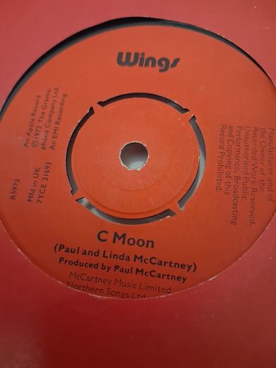 Wings - C Moon - 1972 -  7" vinyl