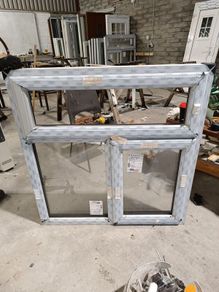 Agate grey pvc window 1100 x 1140