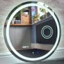 LED Bathroom Mirror Makeup Cosmetic Vanity Digital Clock Touch Switch Bright Light Made in EU Premium Product Image 3