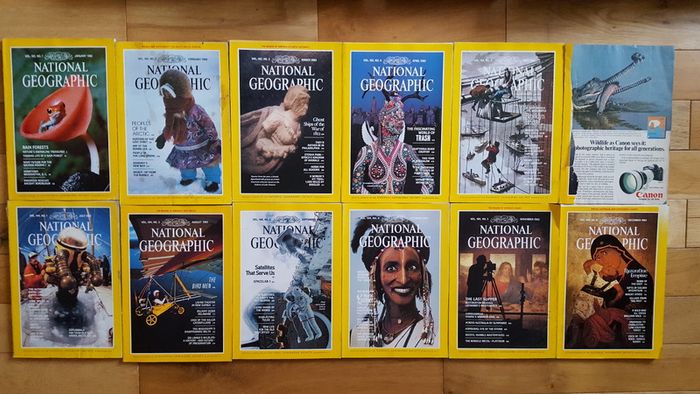 National Geographic magazines x 400 from early 20th century to 2009
