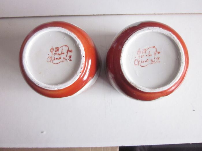 Pair Dragon and Phoenix Ceramic Incense  Burner