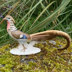Rare Vintage Royal Dux Porcelain Pheasant Figurine