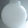 Ceiling lamp fixture | Glass shield | Globe | White Glass Uplighter Shade Image 2