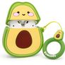 Cute Airpods Case, Airpods 2 Case, Funny 3D Cartoon Fruit Avocado Case, Soft Silicone Full Protection Shockproof Charging Case Cover with Keychain Airpods 1&2 case for Kids Girls Boys Women (FREE POSTAGE) Image 2