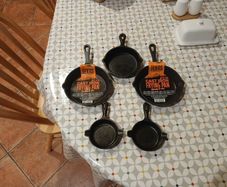 Cast iron pans