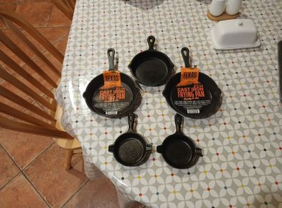 Cast iron pans