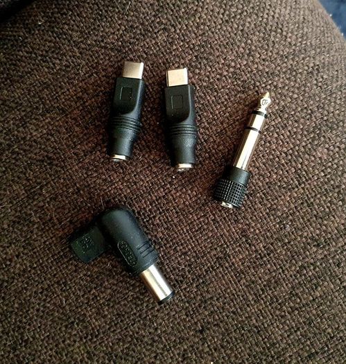 Mixed DC Barrel Power Adapters & Audio Jack Adapter