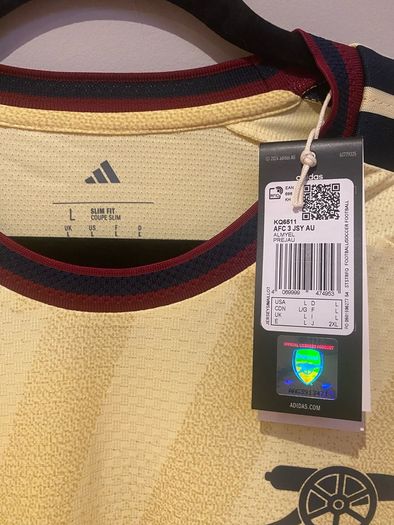 Arsenal adidas 26/27 Authentic Third Shirt Large Calafiori 33