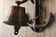 Cast Iron Anchor Bell Rustic Wall Art Decor