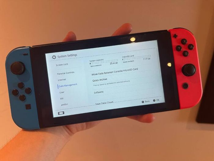 Nintendo Switch V2 + 128GB SD Card