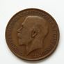 1921 Penny George V bronze coin Image 2