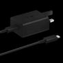 Original Samsung 45W USB C Mains Charger with 5 Amp Type C Cable Black UK Plug/ New Fast Charger Image 2