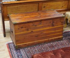 Vintage Cedar Blanket Chest / Trunk