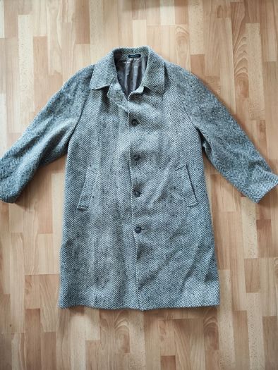 Men's wool jacket coat Donegal Tweed Overcoat